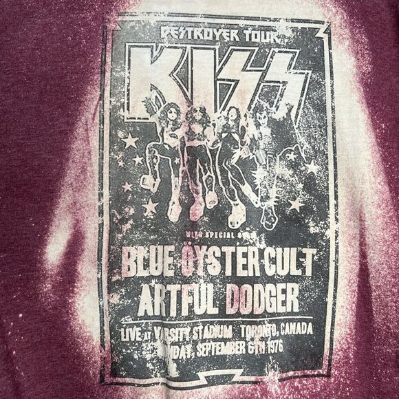 KISS Destroyer Tour Purple Men’s XL TSHIRT - Picture 3 of 8